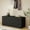 Black-43.5", variant on LOGYAT 30" Folding Storage Ottoman Bench for Living Room and Bedroom, Ottoman with Hidden Storage, End of Bed Foot Rest Stools, Holds up to 660lbs, Light Gray