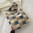 thumbnail image 1 of Bolsa femenino de otoño e invierno, de hombro de felpa con cremallera Simple para niñas y estudiantes Tmvgtek Para Estrenar, 1 of 9