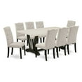 thumbnail image 2 of East West Furniture X697Ga650-9 - 9-Piece Dining Room Set - 8 Parson Chairs and a Rectangular Small Dining Table Hardwood Frame, 2 of 6