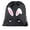 Black, variant on Easter Basket Bags, Bulk Drawstring Backpacks, Party Favor Goody Bags for Easter - Bunny Face