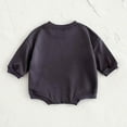 thumbnail image 4 of Infant Boys Girls Sweatshirt Romper One Piece Outfit Bubble Romper Long Sleeve Crewneck Sweatshirt Bodysuit Cute Clothes Jumpsuit, 4 of 7