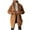 Khaki, variant on Virmaxy Women's Fuzzy Fleece Shawl Neck Open Front Long Cardigan Coat Faux Shearling Shaggy Jacket Cardigan Trendy Solid Color Long Sleeve Plush Plush Jacket Khaki M