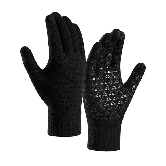 Winter Gloves for Men And Women Non-Slip Touchscreen Thermal Gloves Velvet Lined Gloves for Cold Weather Hiking Skiing Cycling