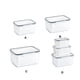 thumbnail image 2 of Ounissouiy Práctico contenedor de almacenamiento para refrigerador con caja transparente y sello duradero Organizadores de utensilios de cocina Gris claro 3300ML, 2 of 6