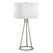 Hudson & Canal TL0857 Nova Brushed Nickel Tapered Table Lamp