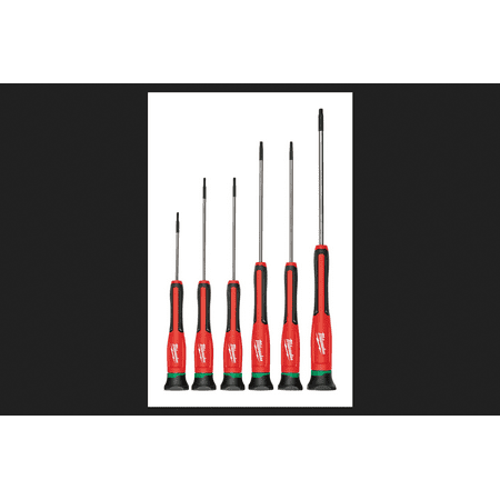 Milwaukee 6 pc. 6 in. Chrome-Plated Steel Torx Precision Screwdriver