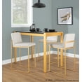 thumbnail image 2 of LumiSource Fuji High Back 26" Fixed-Height Counter Stool - Set of 3, 2 of 6