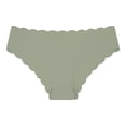 thumbnail image 3 of Bigersell Lace Underwear Clearance Cotton Panties Boyshort Thongs Panty Style P-1173 Cotton Plus Size Panties Thong Briefs Mid Waist Women Cheeky Panties Army Green L, 3 of 5