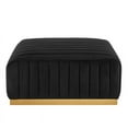 thumbnail image 4 of Modway Conjure Channel Tufted Performance Velvet Ottoman in Gold/Black, 4 of 7