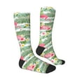 thumbnail image 3 of Balery Tropical Flamingo Fun Novelty Socks Men'S Women'S Crew Socks Funny Crazy Novelty Socks Quirky And Cool Socks, 3 of 9