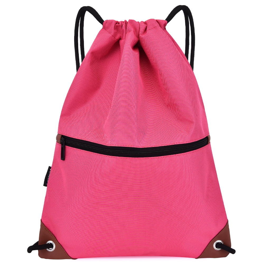 Anself - Gym Sack Drawstring Backpack Water-resistant Drawstring Bucket ...