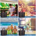 thumbnail image 7 of Youfenhome Insulated Cooler Bag Heavy Duty Collapsible To1eakproof, Thermal Insulated Portable Grocery Bag, Travel Insulated Bag, Beach Cooler Bags (Black), 7 of 7