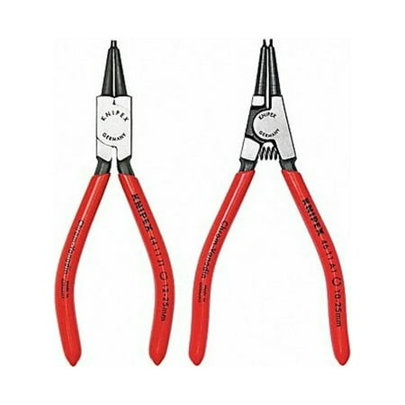 UPC: 0843221018320 | Knipex Retaining Ring Plier Set 0 Deg. 2 pc 9K 00 80 17 US