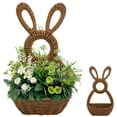 thumbnail image 4 of Eespoir Easter Front Door Basket, Wicker Bunny Baskets for Wall Hanging, Home Decor, Spring Festival, Organizer, Door Decor, 4 of 9