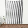 thumbnail image 3 of Abstract Upholstery Fabric by the Yard, Diagonally Arranged Composition of Abstract Waves Unfinished Flows, Decorative Fabric for DIY and Home Accents, Charcoal Grey and White by Ambesonne, 3 of 4