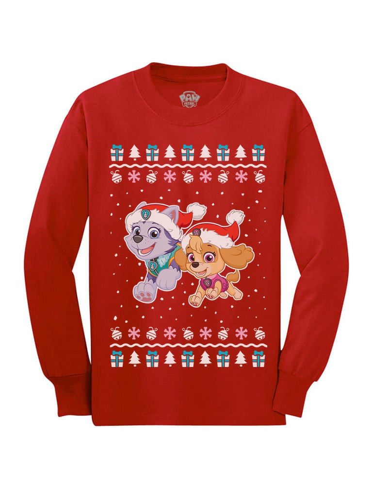 paw patrol ugly christmas sweater