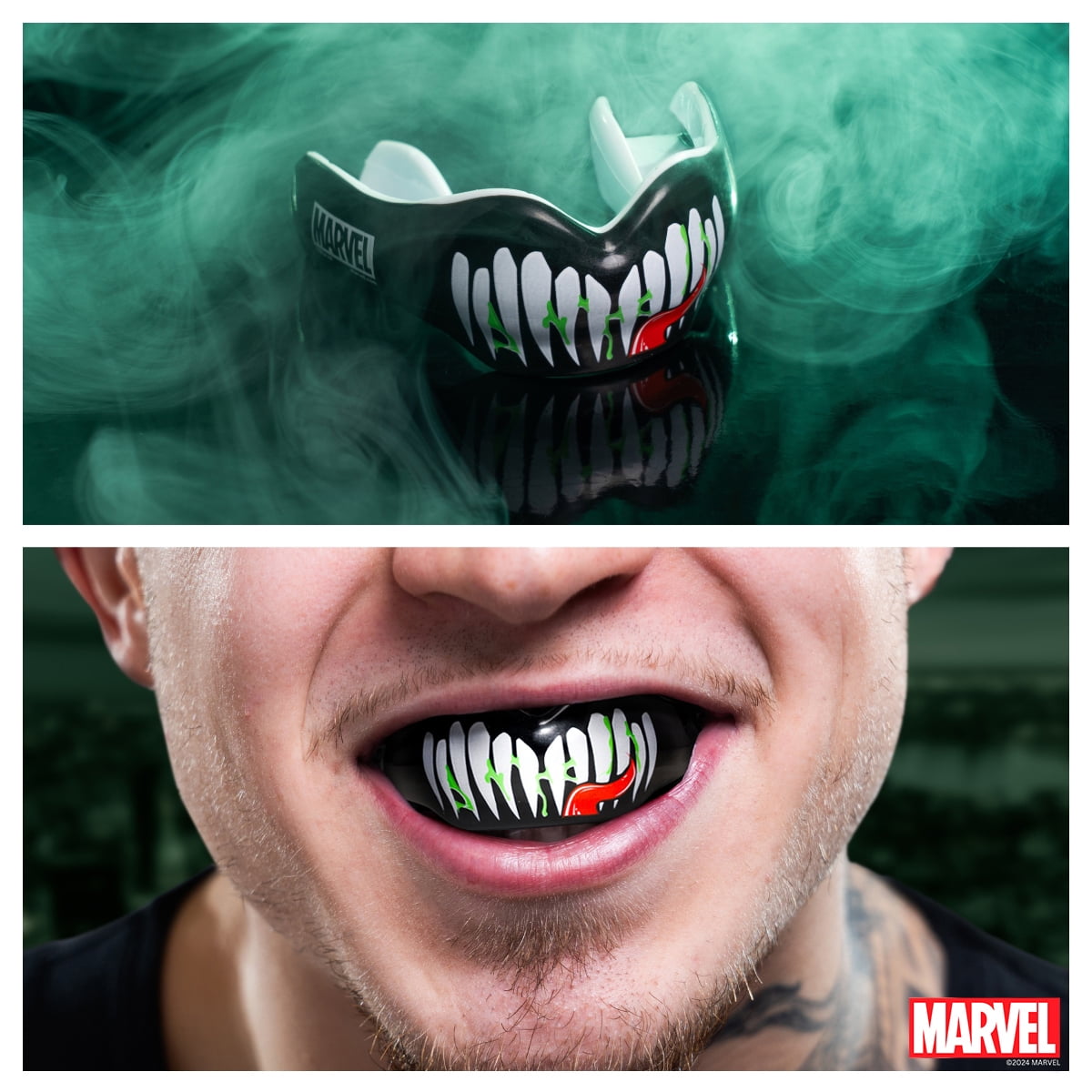 Venom Mouth Guard for Braces with Case, One Size Remoldable Mouthguard