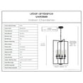thumbnail image 3 of Luxury New Traditional Chandelier, 31.75H x 18W, with Transitional Style, Midnight Black, UHP3989 by Urban Ambiance, 3 of 5