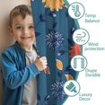 thumbnail image 3 of Blackout Kids Curtains,Pioneer Flower Floral Print Pattern Childrens Insulated Curtains Set Of 2,Bedroom Essentials,Toddler Room Decor 42"x54", 3 of 5