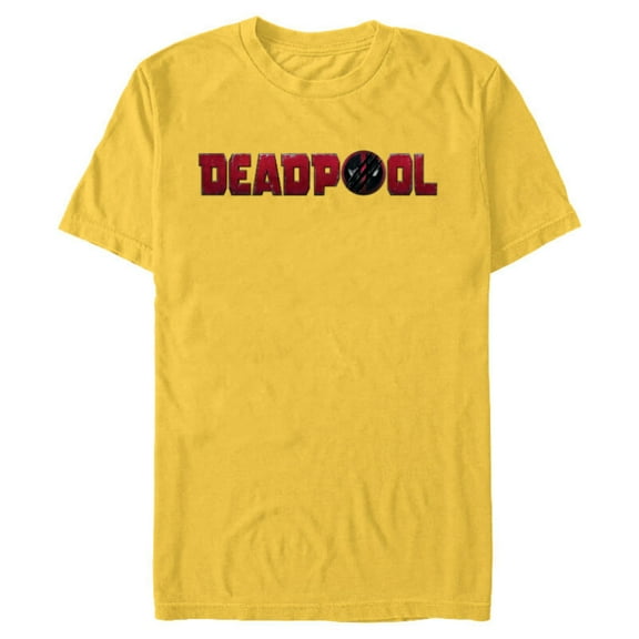 Marvel Studios Deadpool & Wolverine Logo Claw Slash Symbol- Short Sleeve Blended T-Shirt for Adults - Customized-Yellow