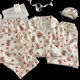 thumbnail image 1 of Ropa de dormir de algodón de nube para mujer, ropa de hogar de manga corta con cuello vuelto, conjunto de tres piezas, traje de regreso a casa dulce de verano, 1 of 5