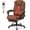 Massage Brown, variant on WENTUM Massage Office Chair with Foot Rest, 6 Points Vibration Heating Executive Chairs Ergonomic Home Office Desk Chair, Black