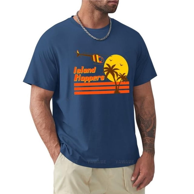 Camiseta de verano para niños, camiseta para hombre, camiseta Island Hoppers, camiseta con estampado animal para niños, camiseta corta, camiseta para hombre