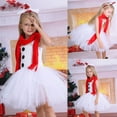 thumbnail image 5 of Vestido de princesa de Navidad Gibobby Tutú de Tul para Niñas Blanco 8-9 años, 5 of 5