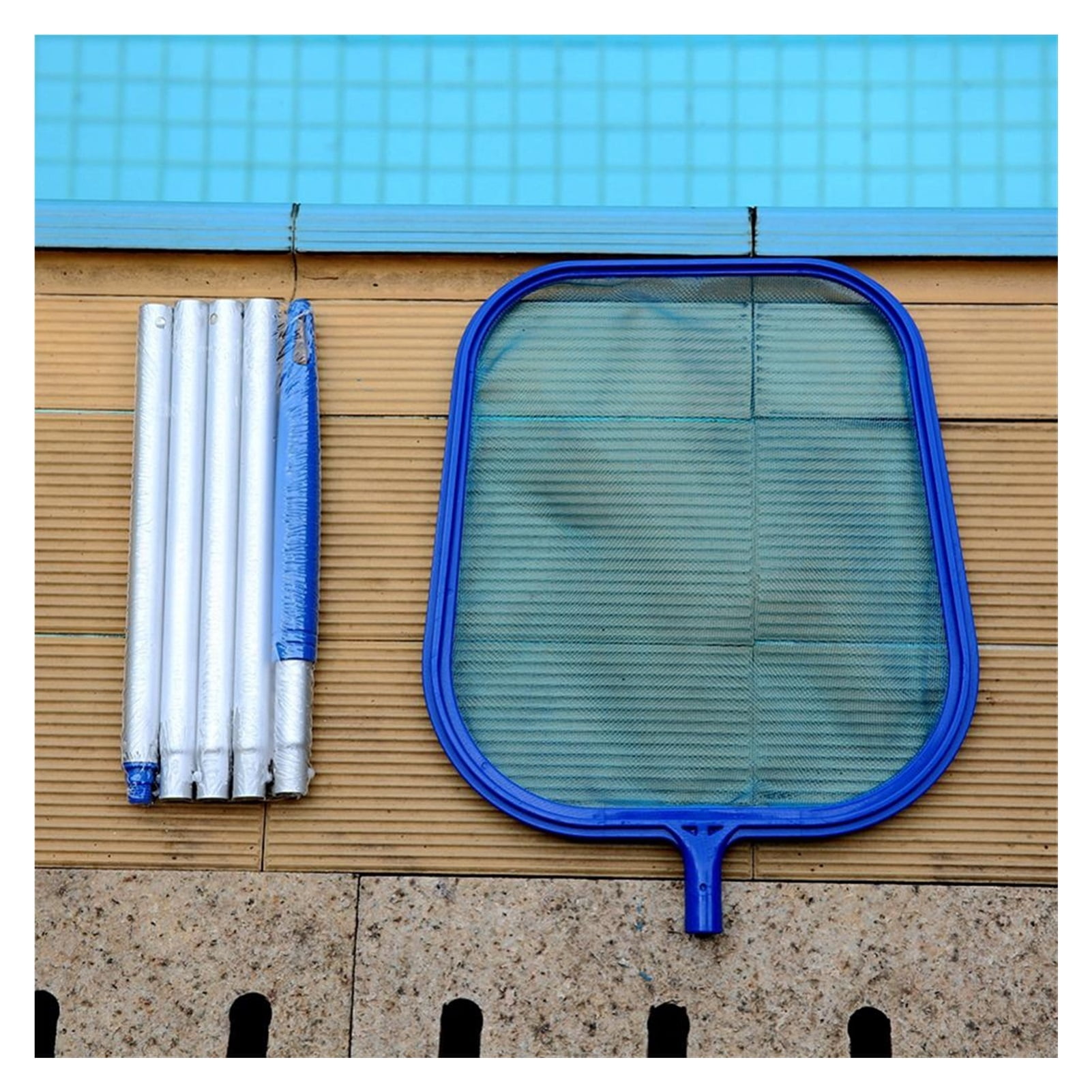 Portable Pool Cleaning Kit Swimming Pool Accessories Water Vacuum Spray Maintenance Cleaner Tools With Suction Head Skimmer Net ,Great Suction Power
