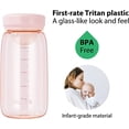 thumbnail image 3 of Mini Plastic Water Bottle without Straw, 10 oz Small Plastic Bottle BPA Free & Safe for Girls, Kids, Fast Flow, Durable for Milk Tea (Pink), 3 of 5