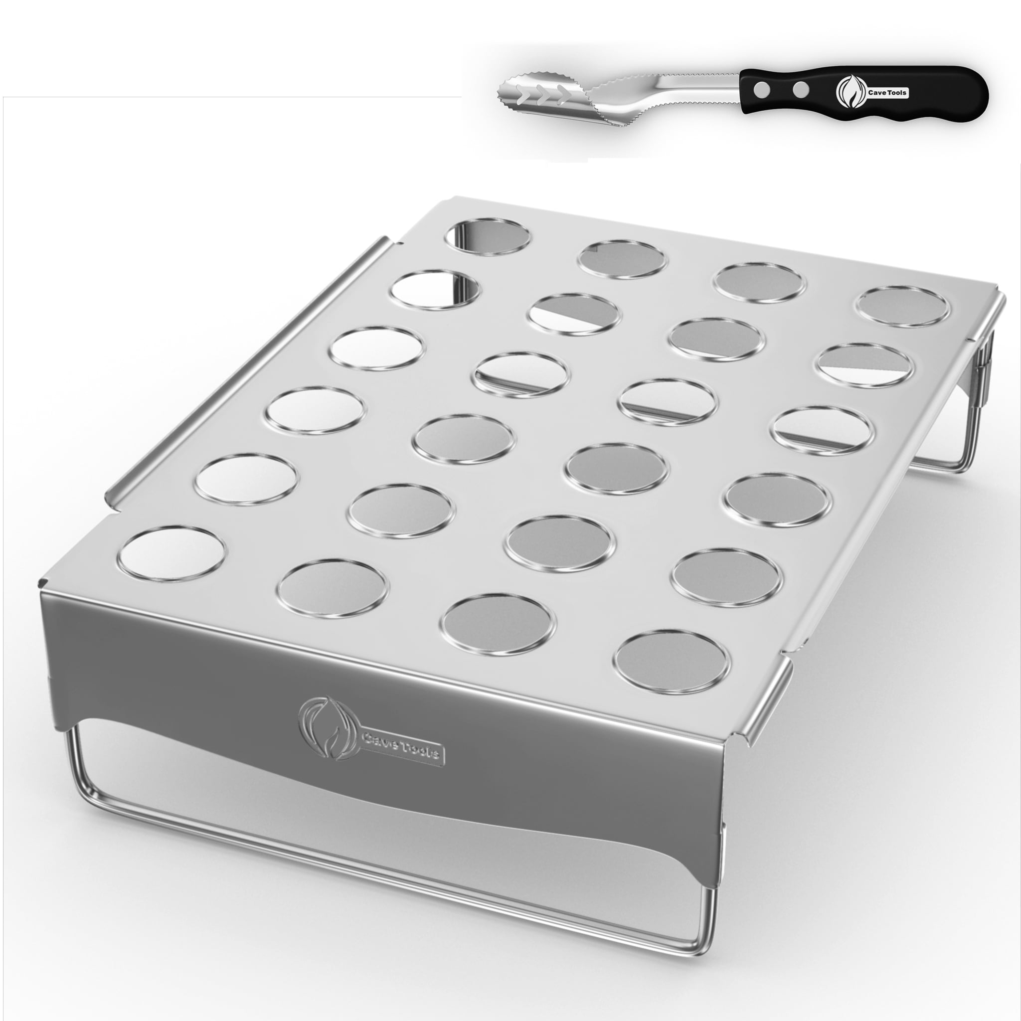 Jalapeno Grill Rack & Pepper Corer Tool LARGE 24 CAPACITY ROASTER