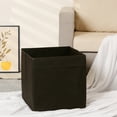 thumbnail image 5 of Unique Bargains Fabric Storage Cube Storage Bin Storage Basket Black 15*13*13in, 5 of 6