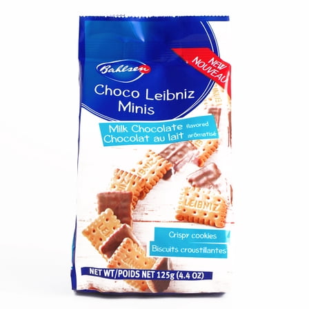 Bahlsen Leibniz Minis Chocolate 	4.4 oz each (2 Items Per Order, not per case)