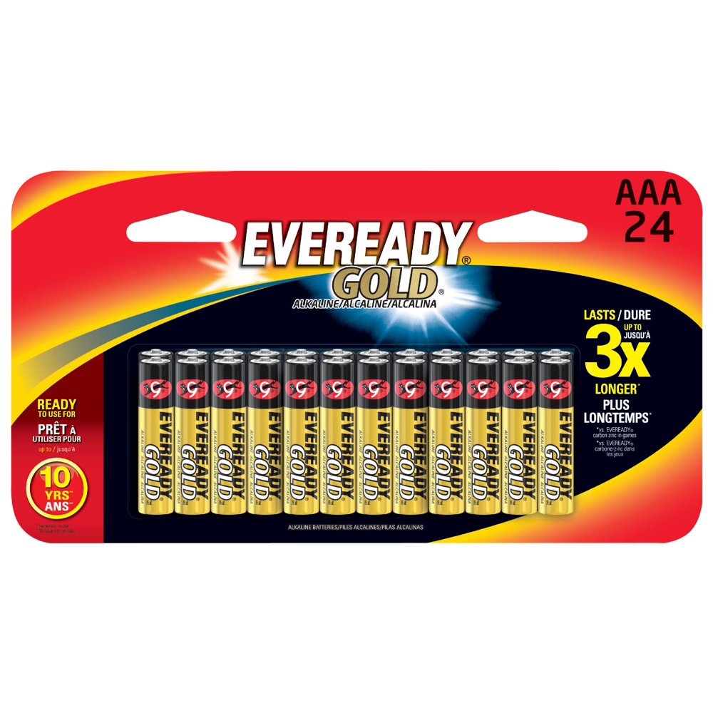 EVEREADY GOLD AAA Batteries, 24Pack