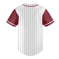 thumbnail image 4 of Striped Baseball Jersey Shirt for Men Stripes Baseball Shirts Sports Uniform, 4 of 5