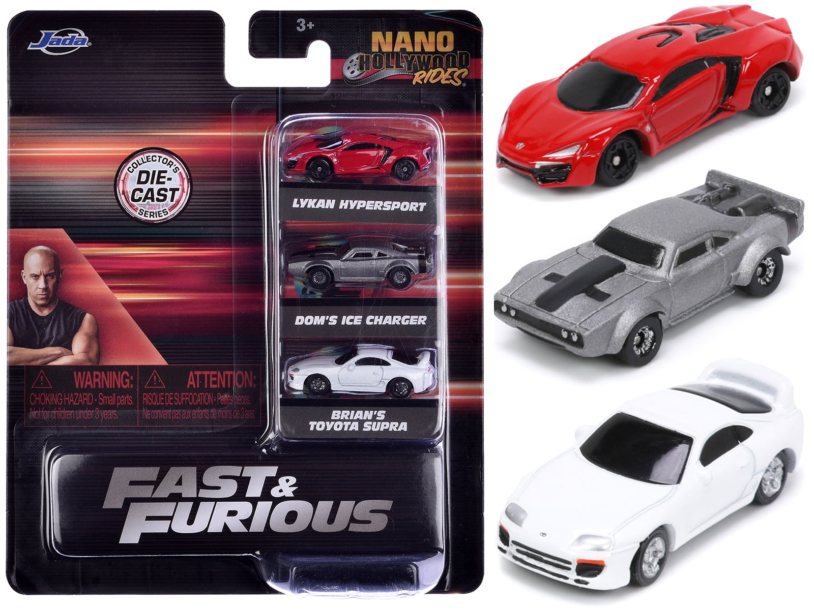 JADA Toys Nano Scène Hollywood - Deux Véhicules Miniatures Métal (Vert)