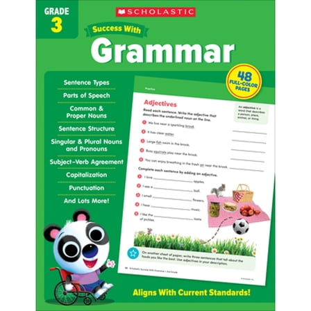 Pre-Owned Scholastic Success with Grammar Grade 3 Workbook (Paperback) 1338798405 9781338798401