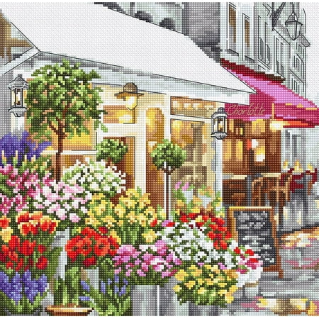 UPC: 4840746064913 | Counted Cross Stitch Kit Flower Shop Leti986
