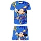 thumbnail image 1 of Conjuntos de ropa de Mickey Mouse de verano para niños, ropa de Mickey para niños, camiseta de moda para niños + Pantalones cortos, trajes de 2 uds, chándales de dibujos animados 8T Gao Jinjia LED, 1 of 2