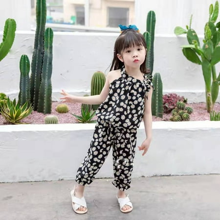 

TOWED22 Outfit For Baby Girl Toddler Baby Girls Rainbow Romper Ruffle Bodysuit Jumpsuit Backless Princess Dress Black
