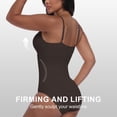 thumbnail image 4 of QYLUX Women’s Seamless Shapewear Bodysuit, V-Neck Sleeveless Tummy Control Body Shaper, Slimming & Invisible Under Dresses,Sizes S-XL, 4 of 10