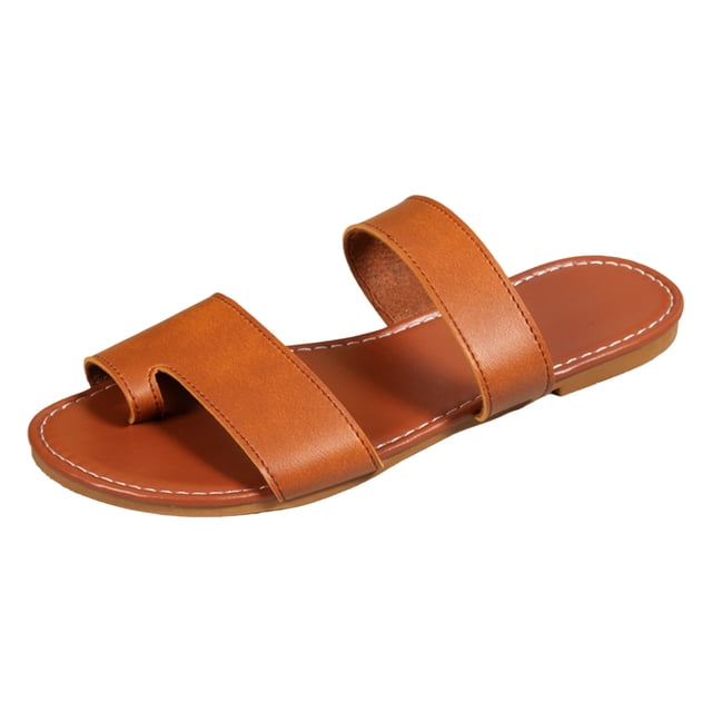 eczipvz Chaussures pour Femmes Mode Été Semelles Colorées Respirantes avec Sandales d'Extérieur, Marron