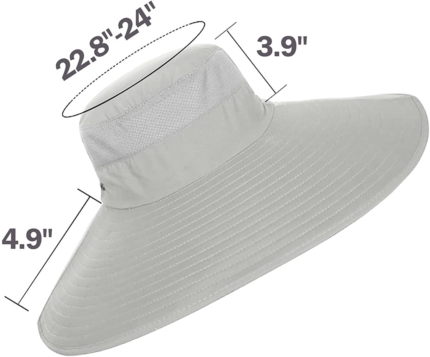 Mens Super Wide Brim Sun Hat UPF50+ UV 
