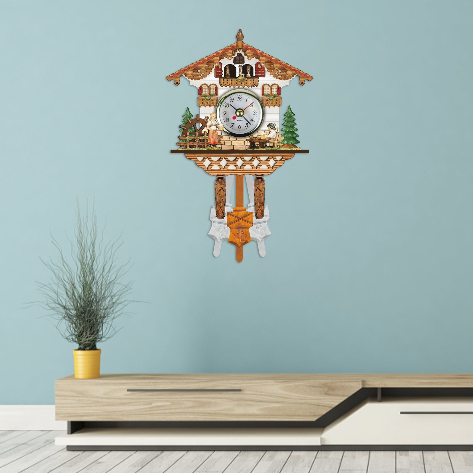 Buy TOYFUNNY Cuckoo Cuckoo Wall Clock Chime Alarm Clock Retro Clock