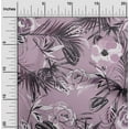 thumbnail image 2 of oneOone Silk Tabby Dusty Purple Fabric Floral Diy Clothing Quilting Fabric Print Fabric By Yard 42 Inch Wide, 2 of 6
