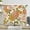 Pink Orange, variant on White Daisy Flower Kitchen Window Curtains 2 Panels 27.5W x 39H Rod Pocket Floral Plant Vase Aesthetic Art Small Short Door Decor Bathroom Drapery Treatment