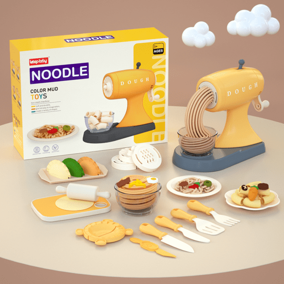 Patytoy Modeling Doughs noodle - Yellow 25 Pieces