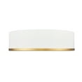 thumbnail image 3 of Z-Lite 1018F16-Led Bradley 16" Wide Flush Mount Drum Ceiling Fixture - Matte White /, 3 of 7