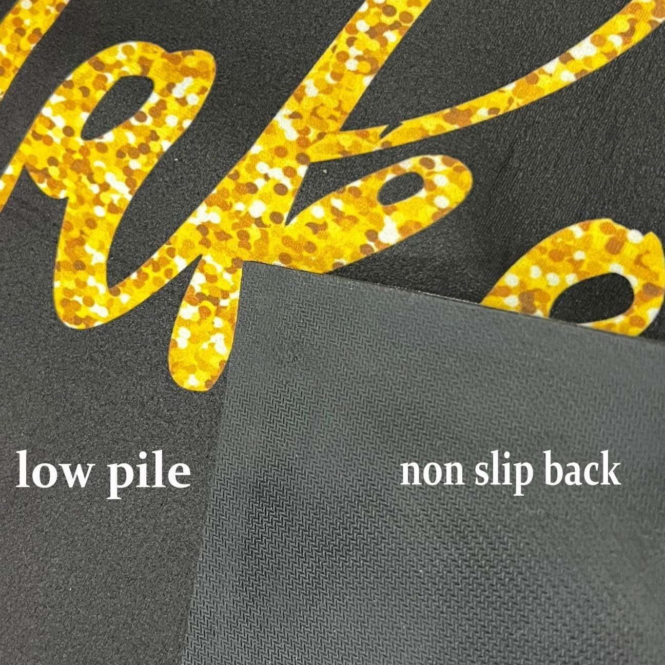 Gold Black "Get Naked" Bath Mat Absorbent NonSlip Bathroom Rugs Thin Fit Under Door Perfect for Bathtub, Shower Room, Sink Add Elegance and Humor to Your Bathroom Decor
