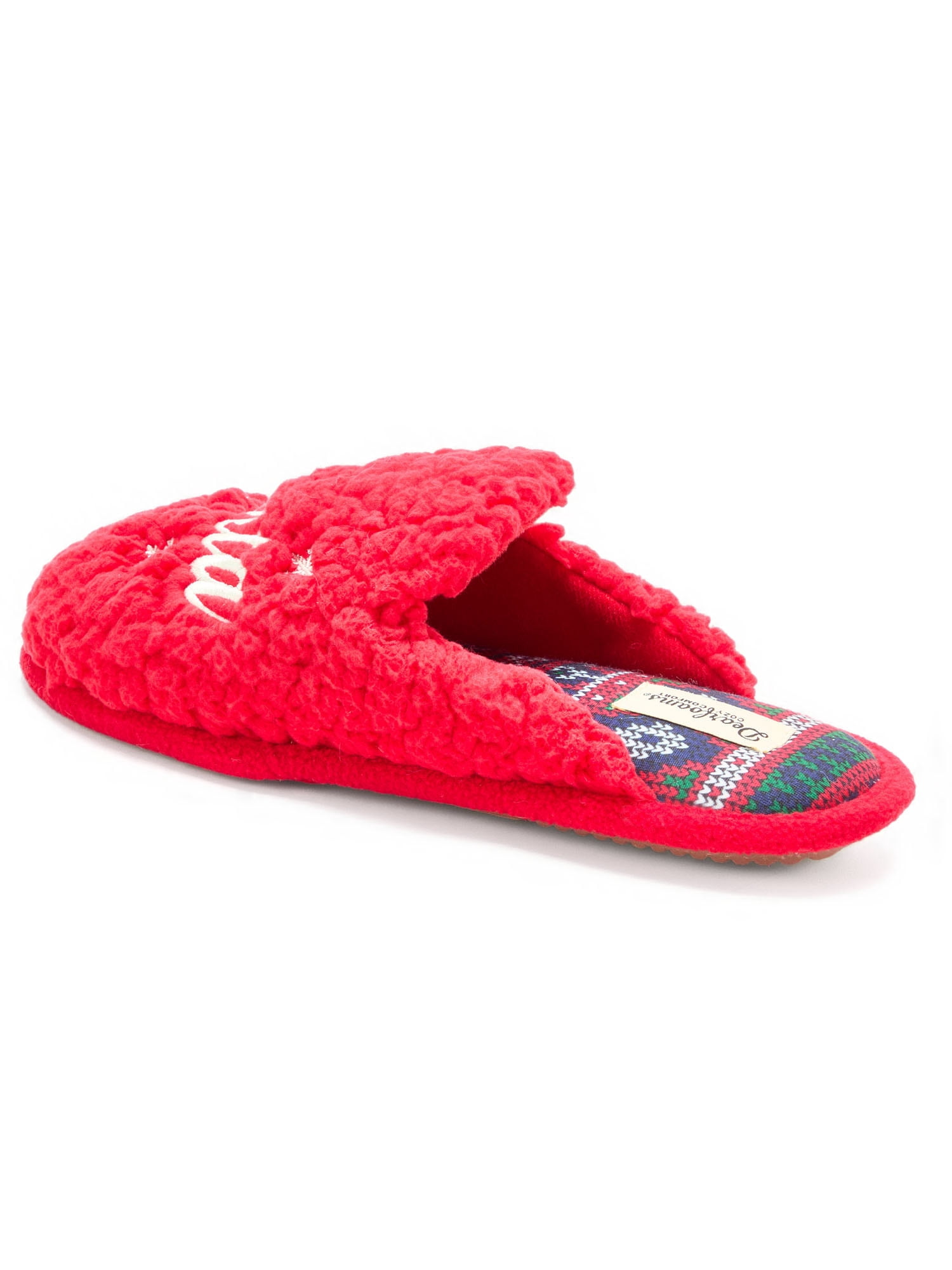 Dearfoams Cozy Comfort Women's Holiday Novelty Slippers